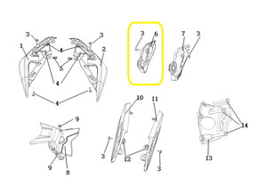  JAWA 500X Arka Kuyruk Dekoru sağ