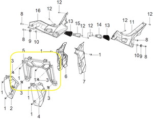 QJ TRX12 Yağ Soğutucu Kapağı  Gövdesi