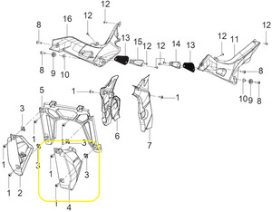 QJ TRX12 Yağ Soğutucu Kapağı  sol