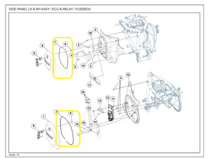 JAWA CLASSIC300CL Yan Panel Koruyucu Lastiği