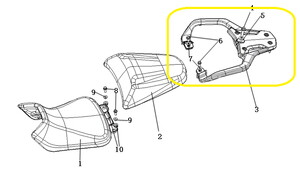 KOVE 510X/JAWA 500X Arka Çanta Bağlama Demiri