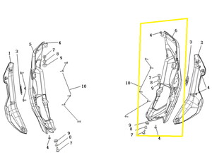 KOVE 510X/JAWA 500X Depo Alt Koruma  sağ