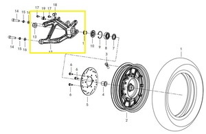 QJ FORTRESS350 Arka Maşa/Mafsal