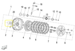 QJ SRK125S/SRK 125R Debriyaj Tası Burcu