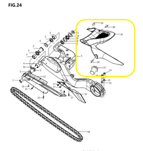 BAROSSA JEDI750 Arka Çamurluk