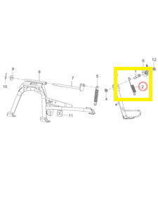  KOVE 510X/510F/JAWA 500X/500F Yan Sehpa Yayı