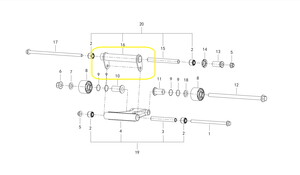 QJ FORTRESS350 Arka Salıncak Küçük