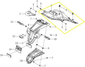 QJ SRK 125 R ARKA İÇ ÇAMURLUK
