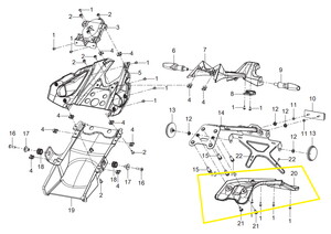 QJ SRK125R Arka İç Çamurluk