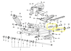 QJ SRK125R Egzantrik Zincir Gergi Anahtarı