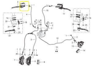 QJ FORTRESS350 Ön Fren Merkezi Üst Hidrolik Kutusu