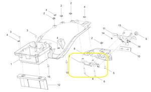 QJ SRT550X Arka Çamurluk Bağlantı Braketi