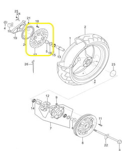 BAROSSA GV650 Arka Fren Diski