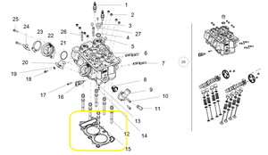 JAWA 500X Silindir Kapak Contası