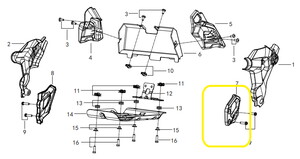QJ SRT550X Ön Basamak Dekoratif Kapağı sol