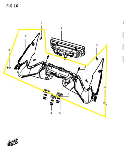 BAROSSA JEDI750 Kilometre Paneli Plastik