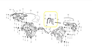 QJ SRK400RR Şase Boğaz Plastiği