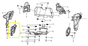 QJ SRT550X Ön Basamak Dekoratif Kapağı sağ