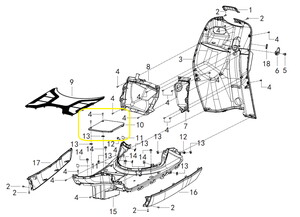 QJ VPS125 Akü Kapağı