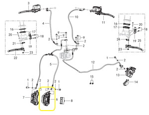 QJ FORTRESS350 Ön Fren Merkezi Alt sol