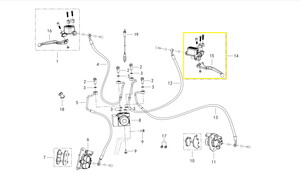 QJ LTM125/VPS125 Arka Fren Kolu Kütüklü