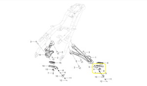 QJ SRK125S/SRK125R Arka Basamak sağ