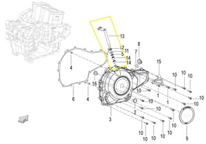 QJ SRK125S/SRK125R Debriyaj Ayırma Mandalı