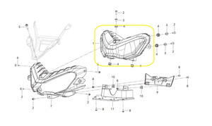  QJ SRT800X Ön Far Komple