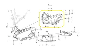 QJ SRT800X Ön Far Komple