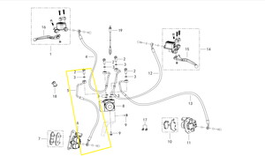 QJ VPS125/LTM125 Fren Hortumu Alt