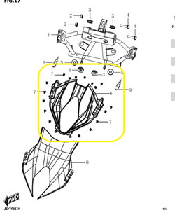 BAROSSA JEDI750 Ön Far Alt Paneli
