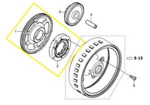 JAWA 500X Marş Rublesi ve Dişlisi