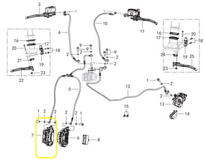 QJ FORTRESS350 Ön Fren Merkezi Alt sağ