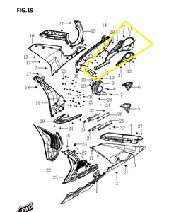 BAROSSA JEDI750 Egzoz Üst Muhafaza gri