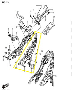 BAROSSA JEDI750 Şase Kuyruğu sol