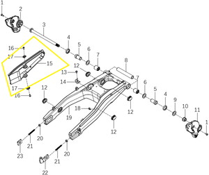 KOVE 510F Arka Tekerlek Zincir Sürtünme Lastiği