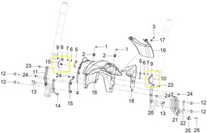 KOVE 510X Ön Amortisör Yan Reflektör