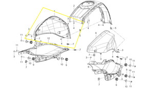 QJ SRK125R Depo Yan Grenejı mavi/siyah sağ