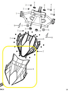BAROSSA JEDI750 Ön Siperlik Camı orjinal