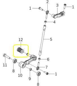 BAROSSA JEDI750 Vites Pedal Lastiği               