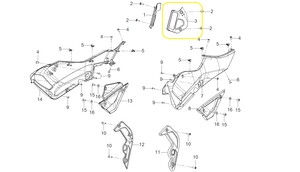 QJ SRK125R Marşbiel Üst Kapağı sol