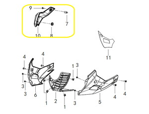 QJ SRK125S Abs Dekoratif  Kapağı