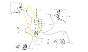 QJ VPS125/LTM125 Fren Hortumu Üst B