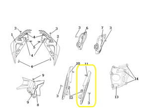 KOVE 510X/JAWA 500X Sele Altı Grenaj Sol