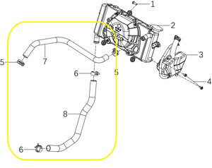 KOVE 510X Radyatör Hortumu Set