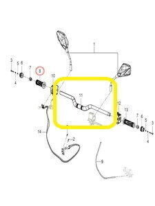 BAROSSA ADV125/QJ ATR125 Direksiyon/Gidon