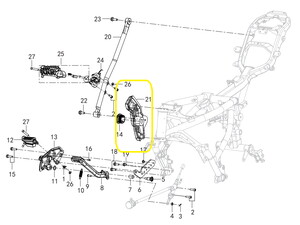 QJ SRV550ST Arka Basamak Braketi sağ