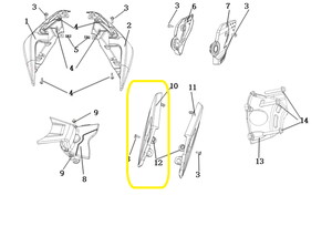 KOVE 510X/JAWA 500X Sele Altı Grenaj Sağ