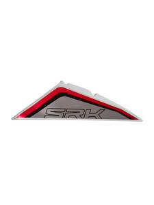 QJ SRK 125 R SOL  GRENAJ ÜST STICKER KIRMIZI