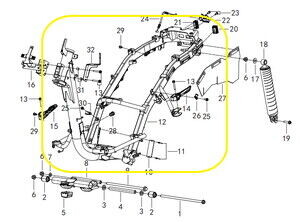 QJ VPS125 Şase/Kadro